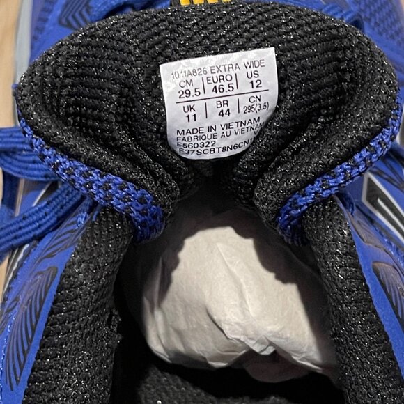 NWT Asics Men Gel-Venture 8 Running Shoes Extra Wide 4E size12 Monaco Blue Black - Picture 5 of 7